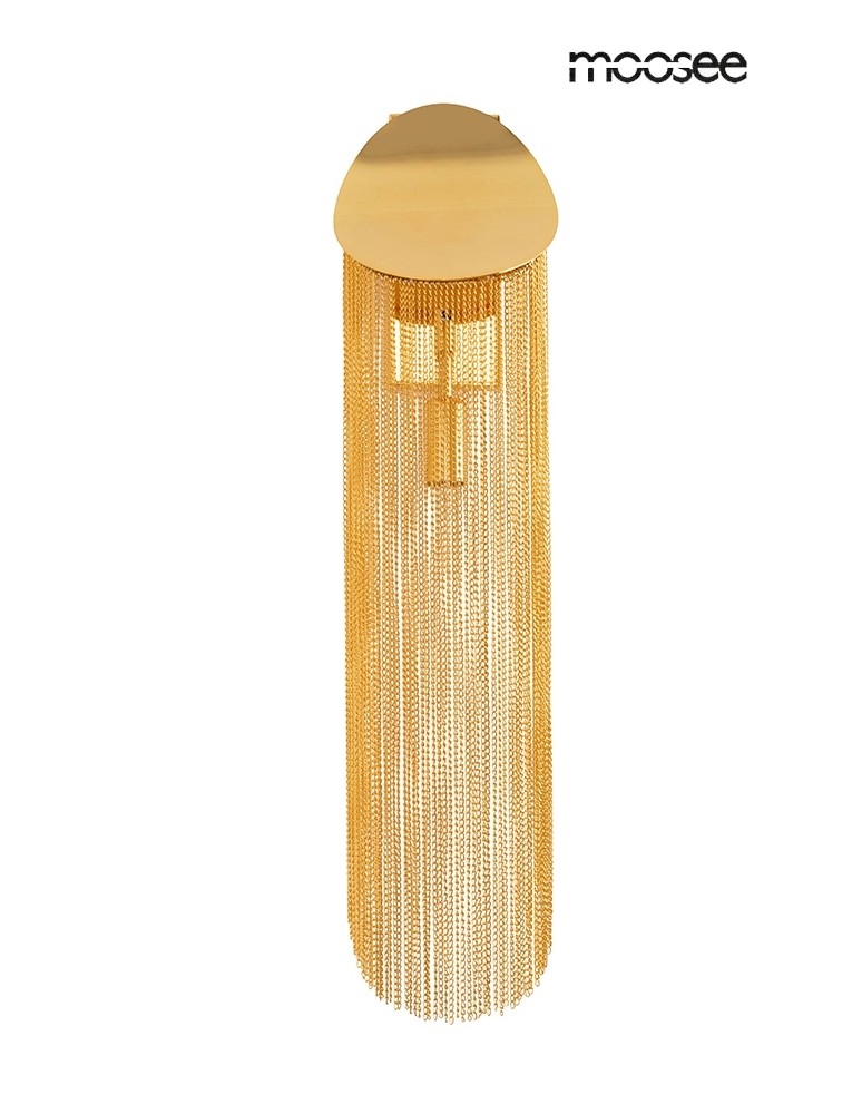 MOOSEE lampa ścienna LAMBADA łańcuszki złota (MSE010100374) MOOSEE lampa ścienna LAMBADA łańcuszki złota (MSE010100374)