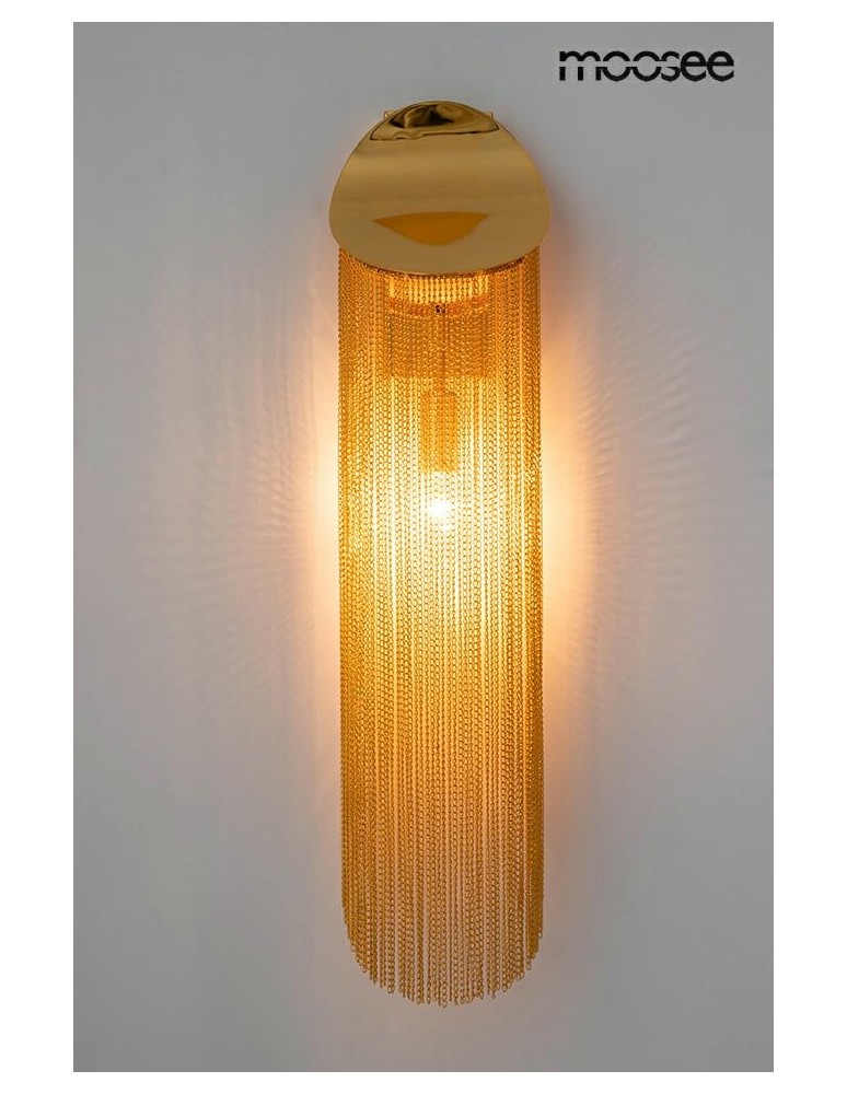 MOOSEE lampa ścienna LAMBADA łańcuszki złota (MSE010100374) MOOSEE lampa ścienna LAMBADA łańcuszki złota (MSE010100374)