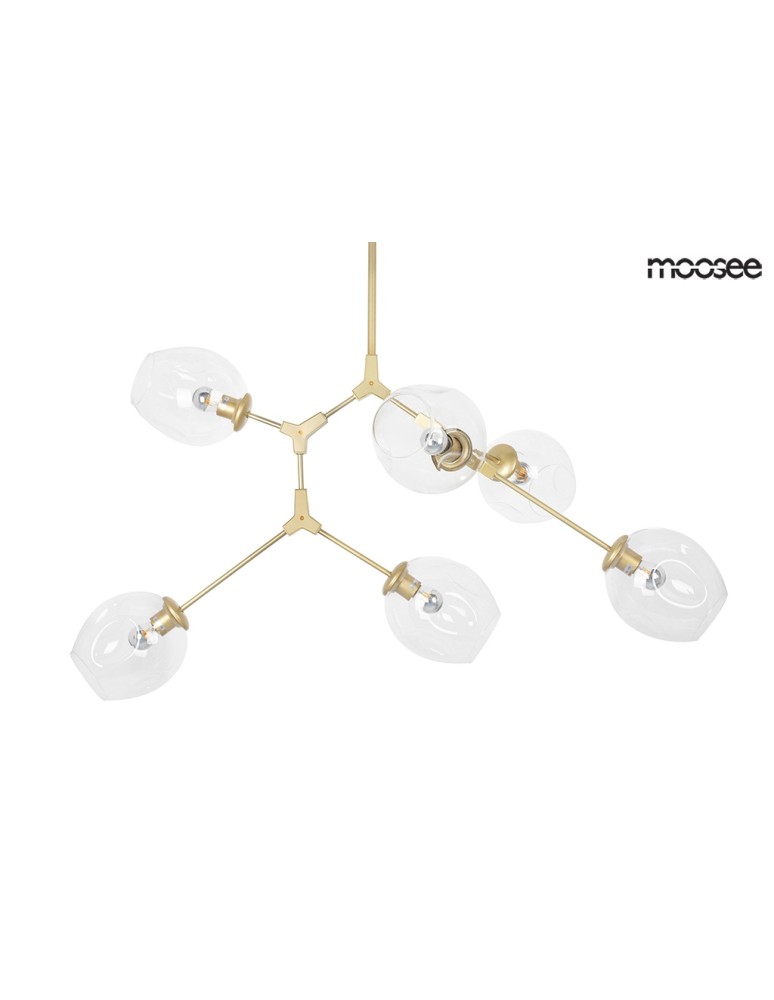 MOOSEE lampa wisząca SPLIT 6 złota (MSE010100242) MOOSEE lampa wisząca SPLIT 6 złota (MSE010100242)