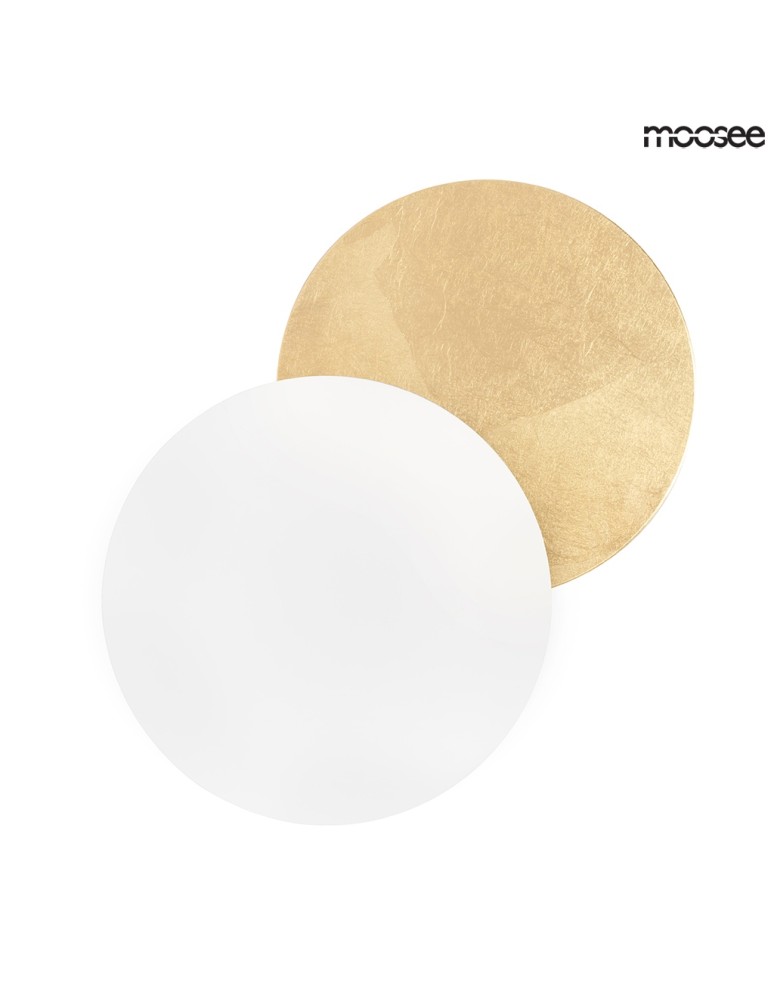 Moosee MOOSEE lampa ścienna ECLISE złota / biała (MSE010400203) Moosee MOOSEE lampa ścienna ECLISE złota / biała (MSE010400203)