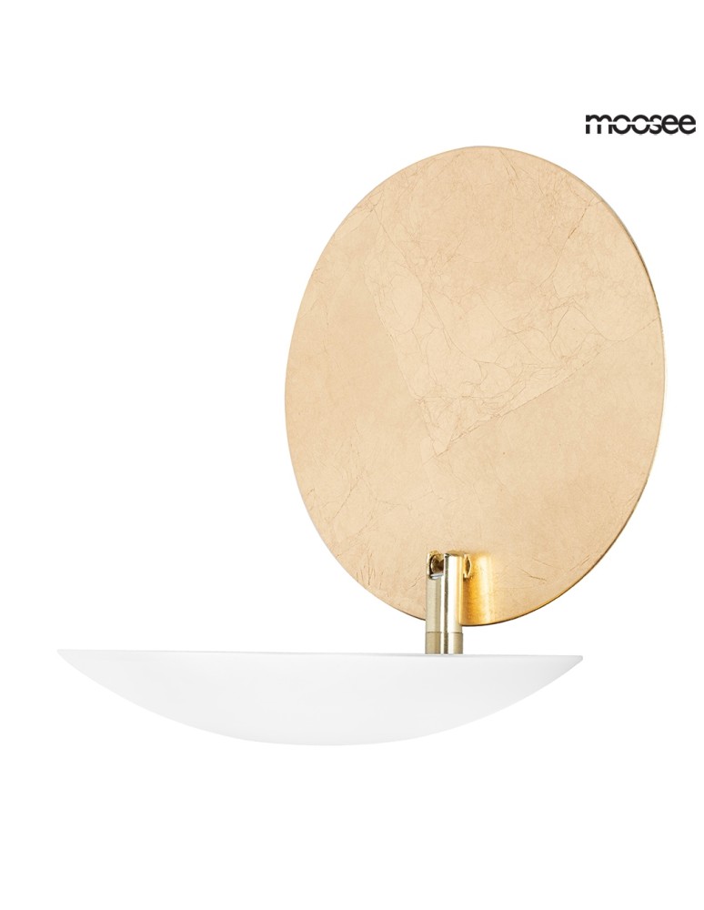 Moosee MOOSEE lampa ścienna ECLISE złota / biała (MSE010400203) Moosee MOOSEE lampa ścienna ECLISE złota / biała (MSE010400203)