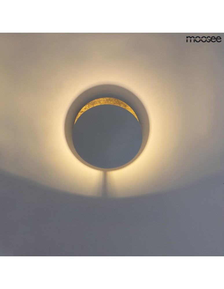 Moosee MOOSEE lampa ścienna ECLISE złota / biała (MSE010400203) Moosee MOOSEE lampa ścienna ECLISE złota / biała (MSE010400203)