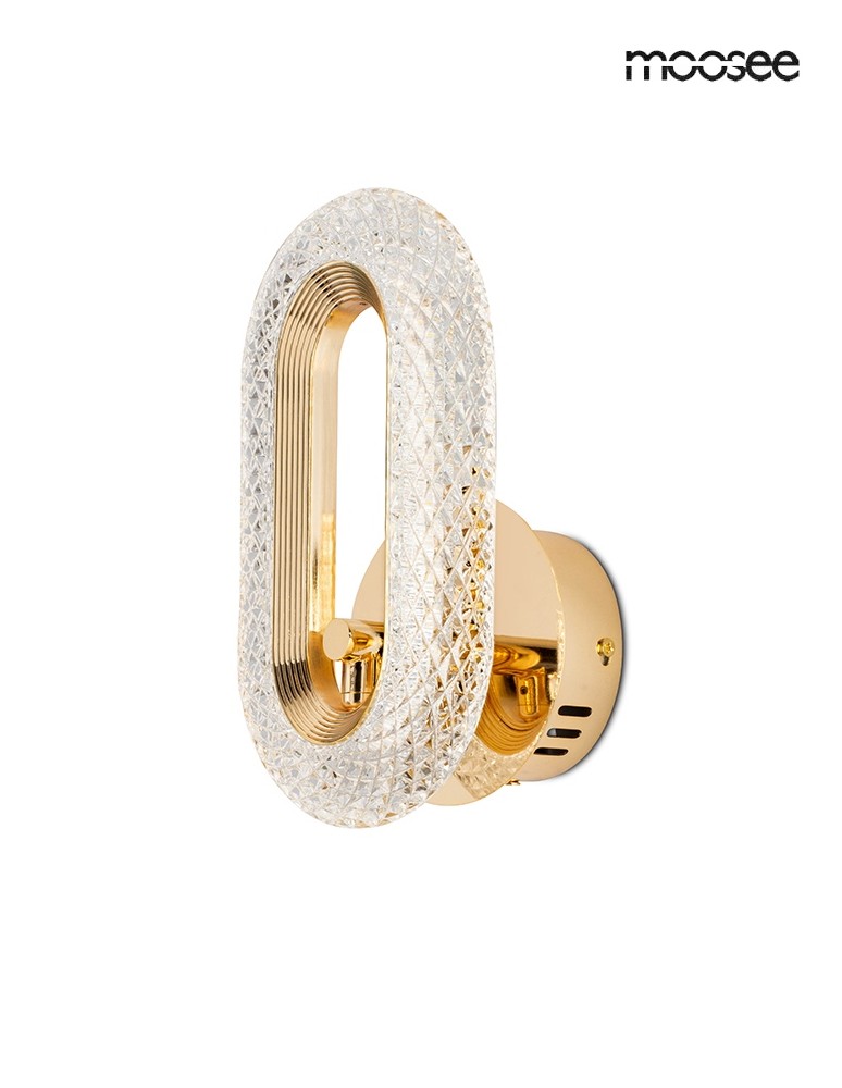 MOOSEE lampa ścienna JEWEL złota (MSE010100319)