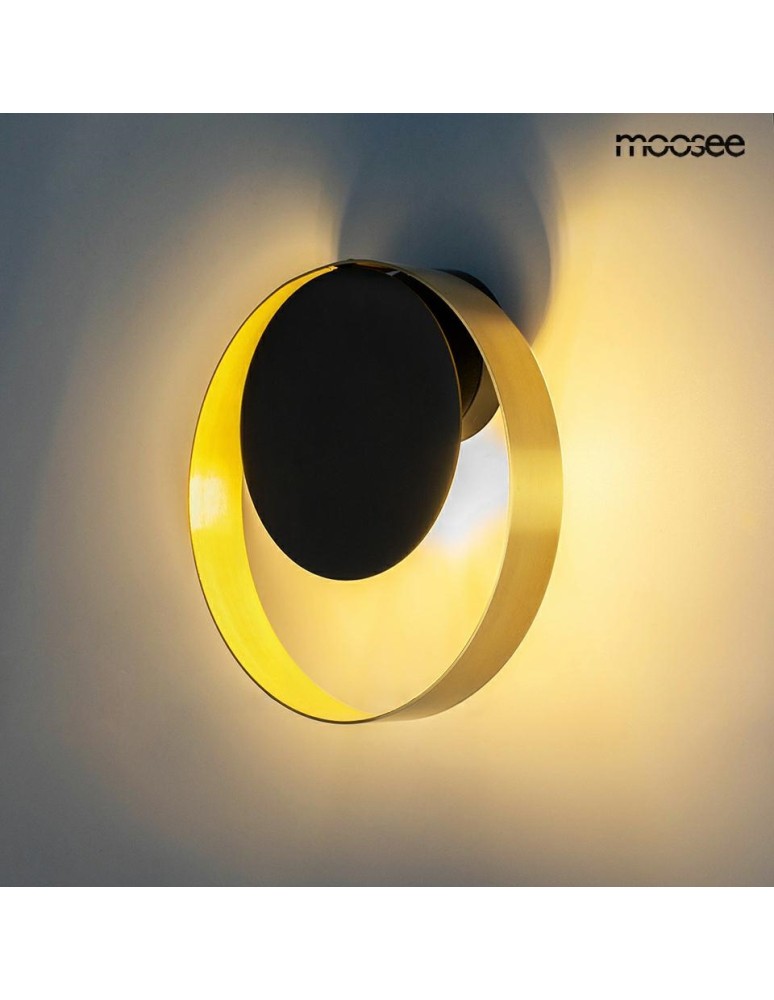 MOOSEE lampa ścienna BAND złota / czarna (MSE010100339) MOOSEE lampa ścienna BAND złota / czarna (MSE010100339)