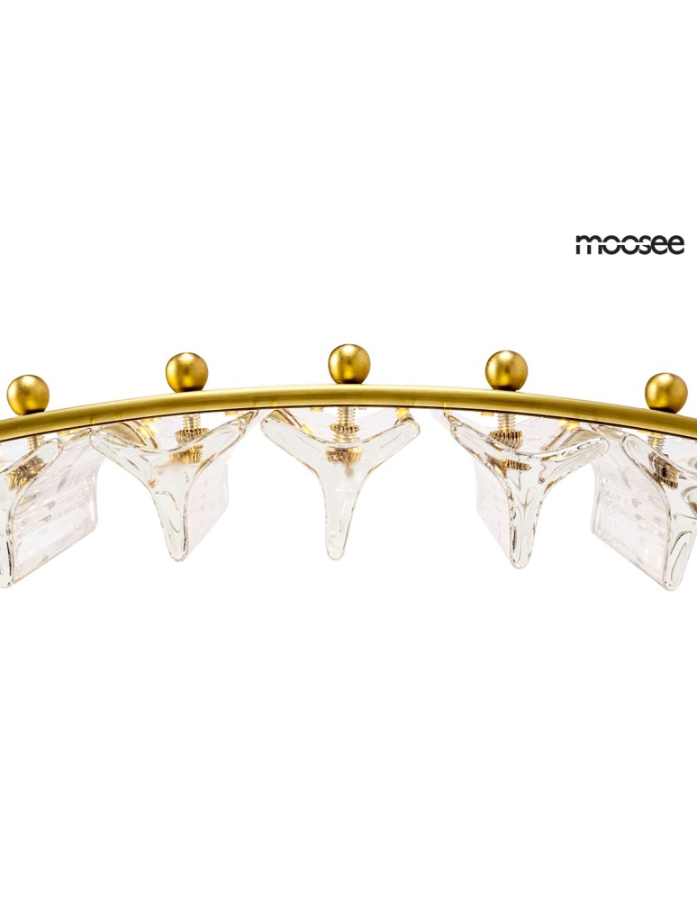 Moosee MOOSEE lampa wisząca SATURNUS 70 złota - LED, kryształ, stal szczotkowana (MSE010100167) Moosee MOOSEE lampa wisząca SATURNUS 70 złota - LED, kryształ, stal szczotkowana (MSE010100167)