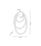 Kinkiety designerskie - MOOSEE lampa ścienna SERPIENTE złota (MSE010100237) - product 11