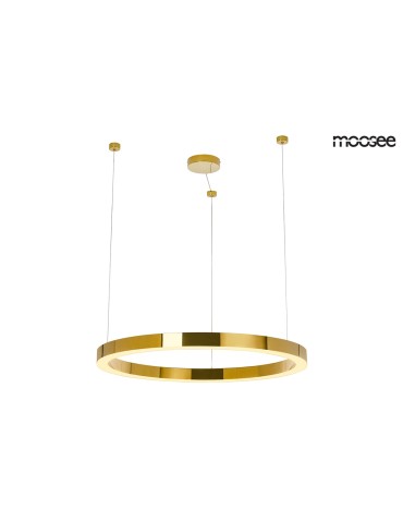 Moosee MOOSEE lampa wisząca RING LUXURY 90  złota - LED, chromowane złoto (MSE010100190)