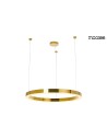 Moosee MOOSEE lampa wisząca RING LUXURY 90 złota - LED, chromowane złoto (MSE010100190) Moosee MOOSEE lampa wisząca RING LUXURY 90 złota - LED, chromowane złoto (MSE010100190)