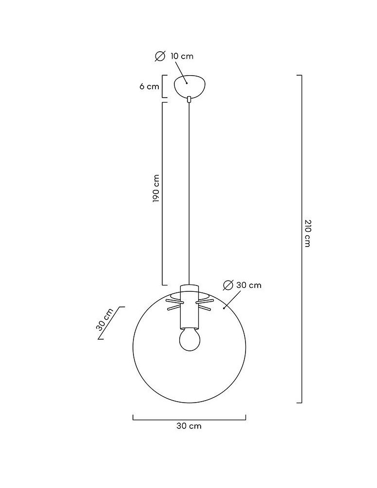 MOOSEE lampa wisząca SANDRA 30 czarna (MSE010100308)
