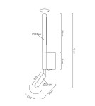 Kinkiety designerskie - MOOSEE lampa ścienna PERISCOPE czarna (MSE010100335) - product 10
