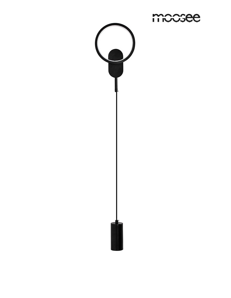 MOOSEE lampa ścienna COMO czarna (MSE010100344)