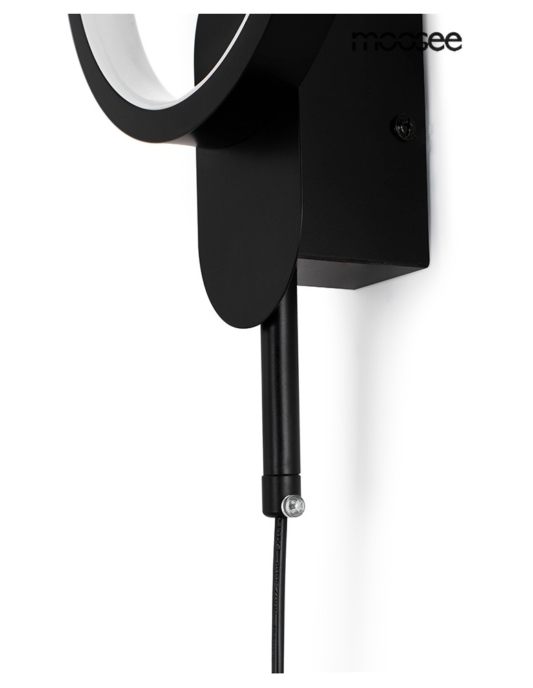 MOOSEE lampa ścienna COMO czarna (MSE010100344)