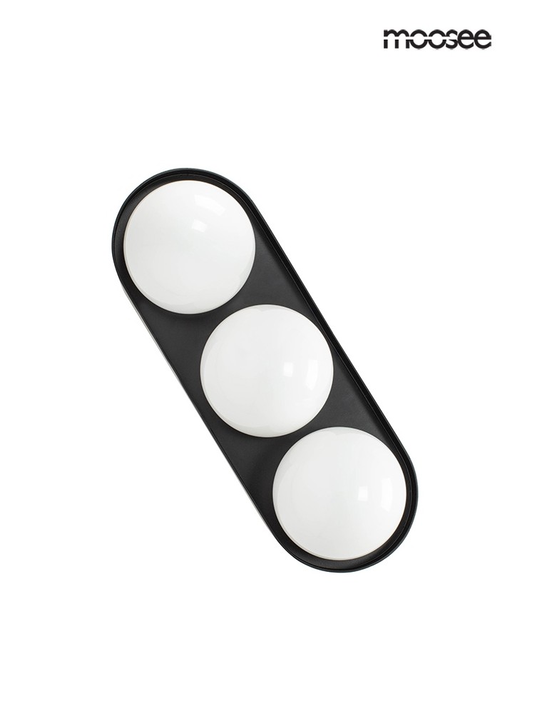 MOOSEE lampa ścienna DROPS 3 czarna (MSE010100272) MOOSEE lampa ścienna DROPS 3 czarna (MSE010100272)