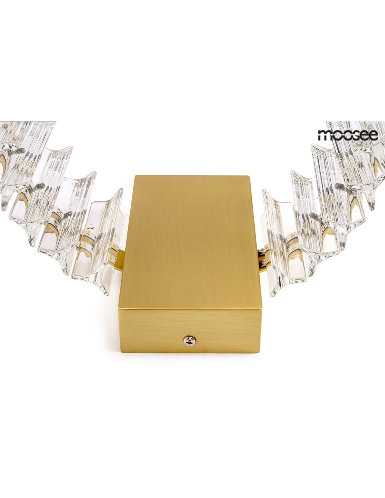 Moosee MOOSEE lampa ścienna SATURNUS WALL złota - LED, kryształ, stal szczotkowana (MSE01040015) Moosee MOOSEE lampa ścienna SATURNUS WALL złota - LED, kryształ, stal szczotkowana (MSE01040015)