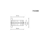 Moosee MOOSEE lampa ścienna SATURNUS WALL złota - LED, kryształ, stal szczotkowana (MSE01040015) Moosee MOOSEE lampa ścienna SATURNUS WALL złota - LED, kryształ, stal szczotkowana (MSE01040015)