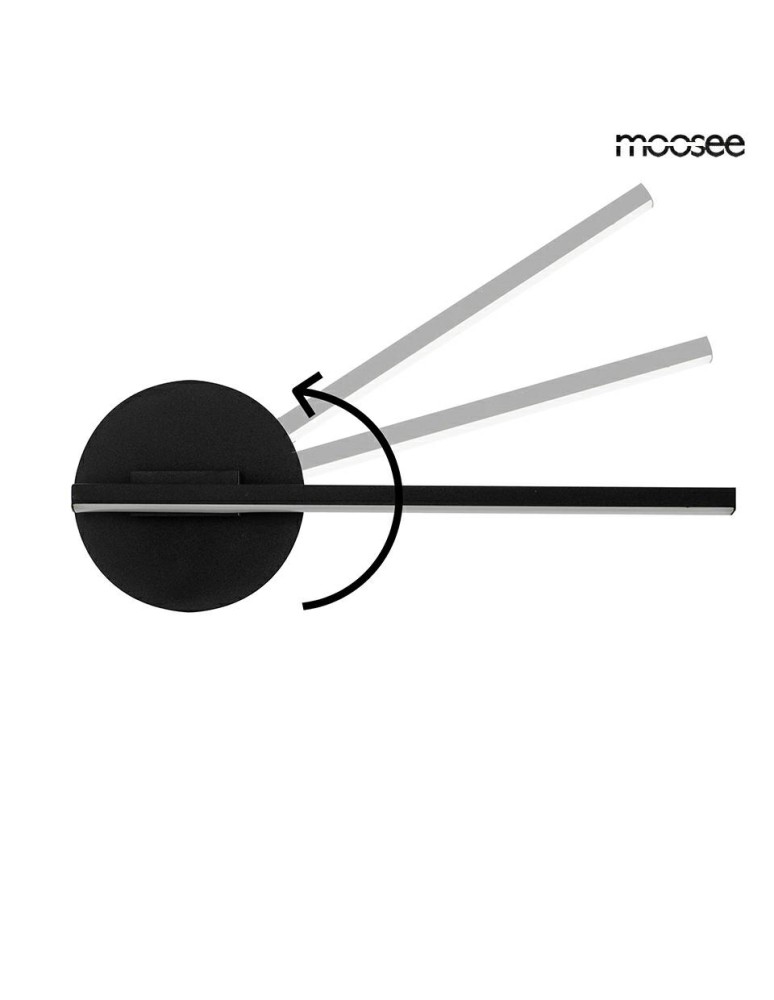 MOOSEE lampa ścienna HORIZON czarna (MSE010100334) MOOSEE lampa ścienna HORIZON czarna (MSE010100334)