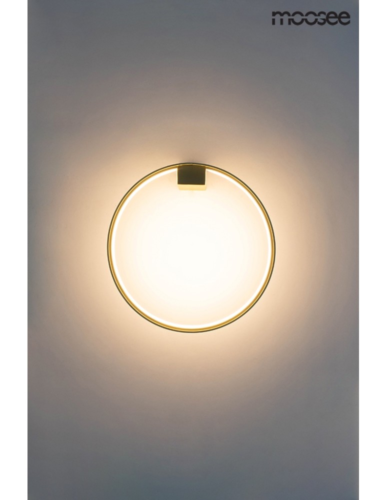 Moosee MOOSEE lampa ścienna CIRCLE WALL złota (MSE010400220)