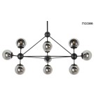 Lampy wiszące - Moosee MOOSEE lampa wisząca ASTRIFERO 10 czarna / bursztynowa (MSE010100181) - product 1