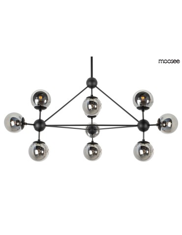 Moosee MOOSEE lampa wisząca ASTRIFERO 10 czarna / bursztynowa (MSE010100181)
