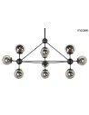 Moosee MOOSEE lampa wisząca ASTRIFERO 10 czarna / bursztynowa (MSE010100181)