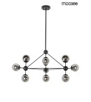 Lampy wiszące - Moosee MOOSEE lampa wisząca ASTRIFERO 10 czarna / bursztynowa (MSE010100181) - product 2