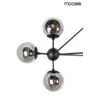 Lampy wiszące - Moosee MOOSEE lampa wisząca ASTRIFERO 10 czarna / bursztynowa (MSE010100181) - product 3