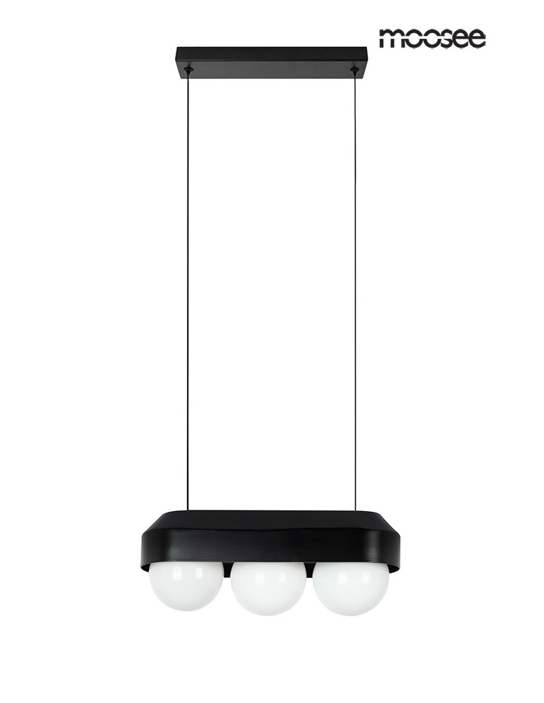 MOOSEE lampa wisząca DROPS 3 czarna (MSE010100273)