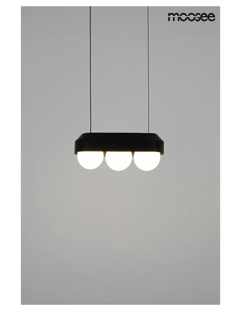 MOOSEE lampa wisząca DROPS 3 czarna (MSE010100273)