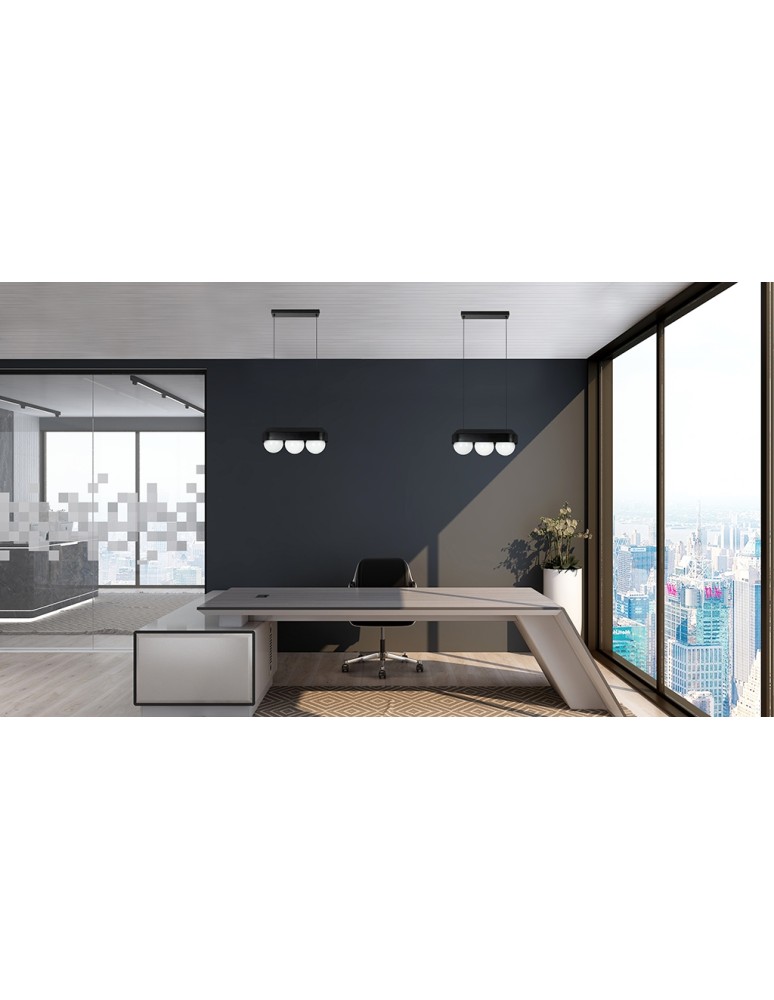 MOOSEE lampa wisząca DROPS 3 czarna (MSE010100273)