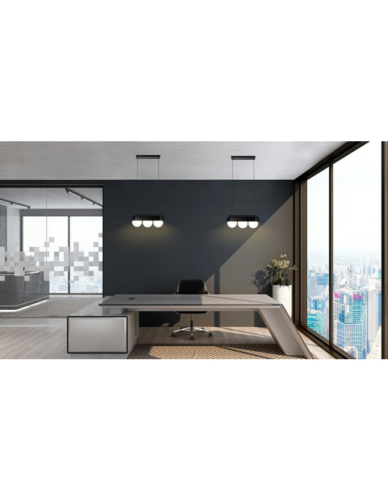 MOOSEE lampa wisząca DROPS 3 czarna (MSE010100273)