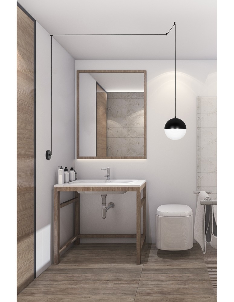 Kinkiety - Moosee MOOSEE lampa ścienna BOWL czarna (MSE010100173) - product kolory-swiatla.pl 5