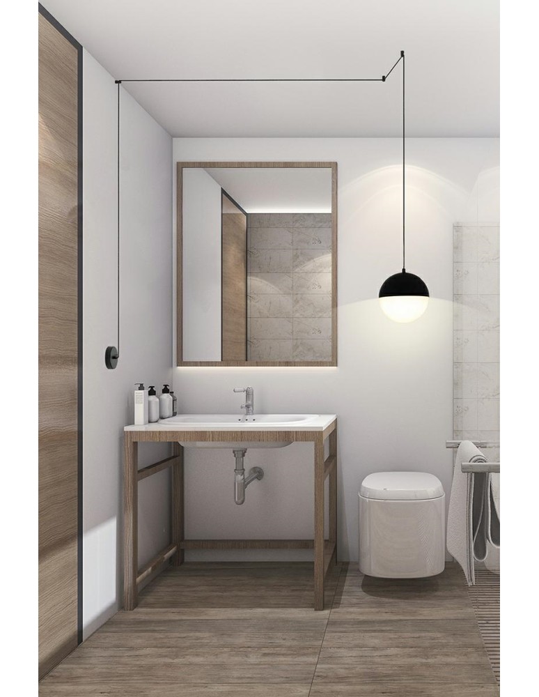 Kinkiety - Moosee MOOSEE lampa ścienna BOWL czarna (MSE010100173) - product kolory-swiatla.pl 6