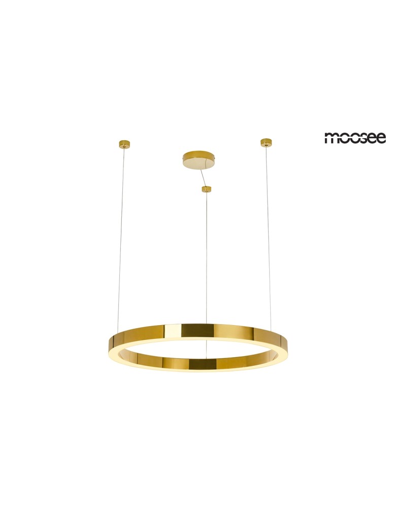 Moosee MOOSEE lampa wisząca RING LUXURY 70  złota - LED, chromowane złoto (MSE010100170)