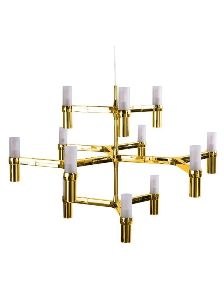 Step into Design Lampa wisząca CANDLES-12A złota 75cm Step into Design Lampa wisząca CANDLES-12A złota 75cm