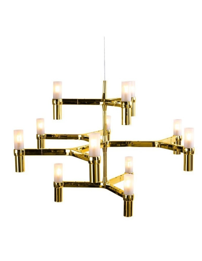 Step into Design Lampa wisząca CANDLES-12A złota 75cm Step into Design Lampa wisząca CANDLES-12A złota 75cm