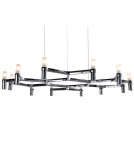 Lampy wiszące designerskie - Step into Design Lampa wisząca CANDLES-12B chrom 106cm - product 2