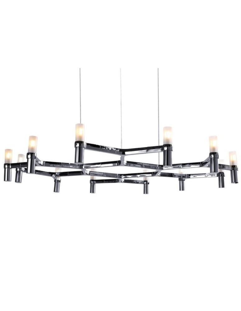 Step into Design Lampa wisząca CANDLES-12B chrom 106cm