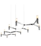 Lampy wiszące designerskie - Step into Design Lampa wisząca CANDLES-10 chrom 165cm - product 1