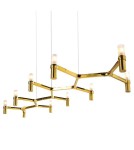 Lampy wiszące designerskie - Step into Design Lampa wisząca CANDLES-10 złota 165cm - product 1