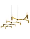 Step into Design Lampa wisząca CANDLES-10 złota 165cm