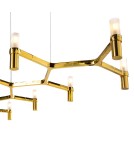 Lampy wiszące designerskie - Step into Design Lampa wisząca CANDLES-10 złota 165cm - product 2
