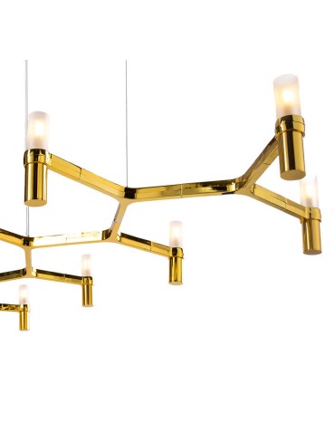 Step into Design Lampa wisząca CANDLES-10 złota 165cm - produkt 2