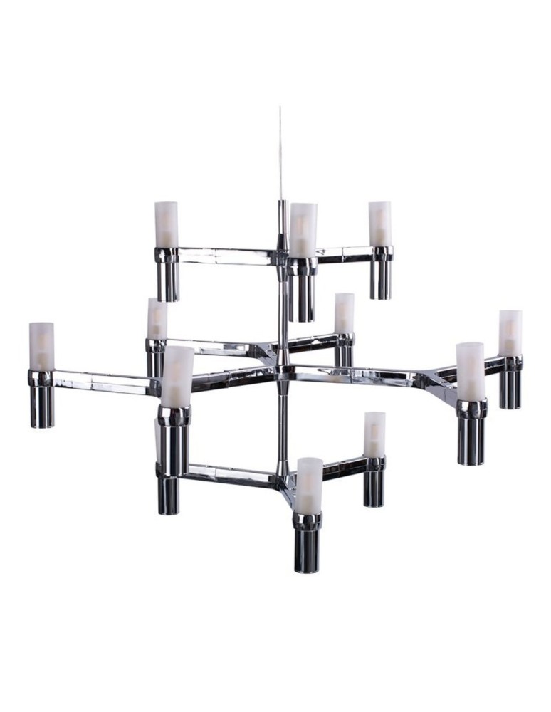 Step into Design Lampa wisząca CANDLES-12A chrom 75cm Step into Design Lampa wisząca CANDLES-12A chrom 75cm
