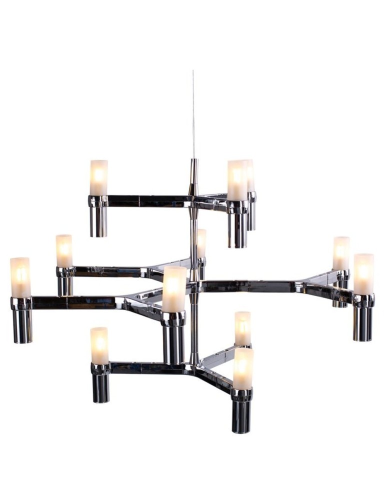 Step into Design Lampa wisząca CANDLES-12A chrom 75cm Step into Design Lampa wisząca CANDLES-12A chrom 75cm