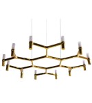 Step into Design Lampa wisząca CANDLES-12B złota 106cm Step into Design Lampa wisząca CANDLES-12B złota 106cm