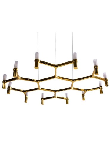 Step into Design Lampa wisząca CANDLES-12B złota 106cm