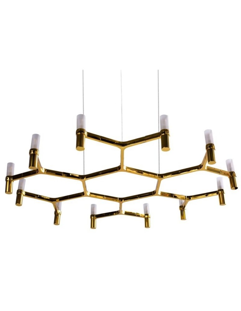 Step into Design Lampa wisząca CANDLES-12B złota 106cm