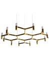 Step into Design Lampa wisząca CANDLES-12B złota 106cm