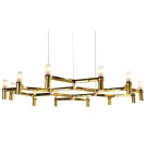 Step into Design Lampa wisząca CANDLES-12B złota 106cm Step into Design Lampa wisząca CANDLES-12B złota 106cm