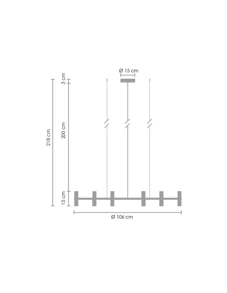 Step into Design Lampa wisząca CANDLES-12B złota 106cm Step into Design Lampa wisząca CANDLES-12B złota 106cm